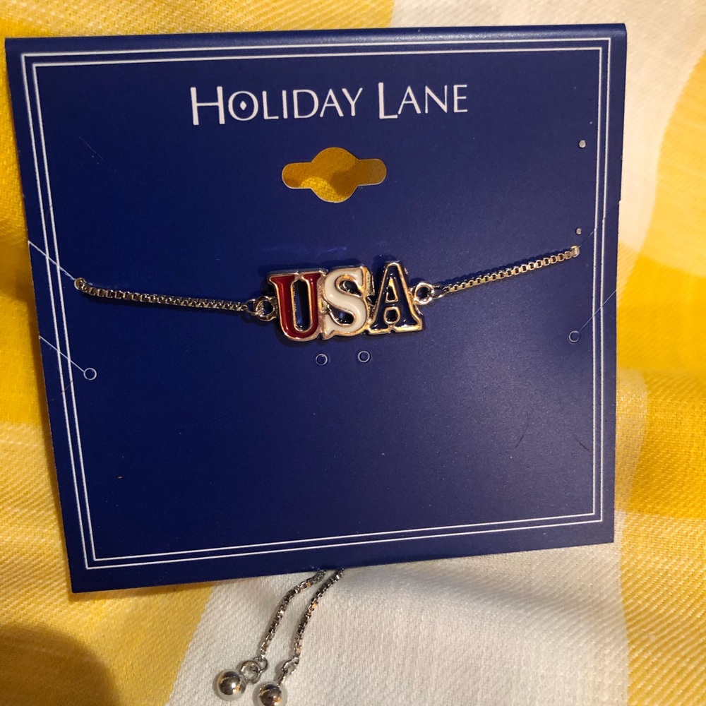 Women’s Patriotic Adjustable Bracelet. New